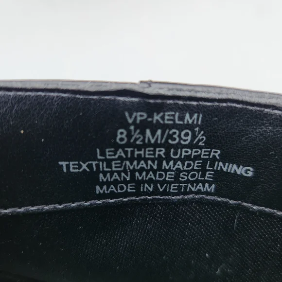 Vince Camuto Kelmi Leather Black Ankle Booties Size 8.5 - Picture 15 of 15